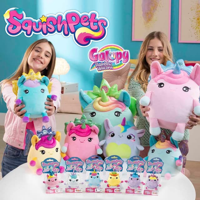 Thumbnail 5 de SquishPets Galupy Rainbow Unicorn Zoey 19 cm