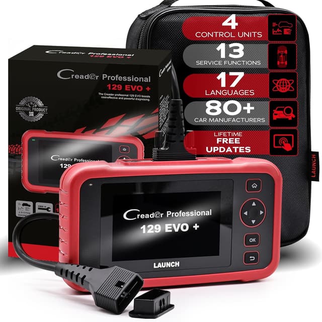 Detalle de LAUNCH CRP 129 Evo+ OBD2 : valise auto diagnostic Wi‑Fi multimarque 4 systèmes