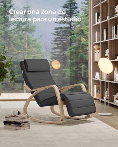 Thumbnail 4 de SONGMICS LYY10G Silla Mecedora Ajustable para Dormitorio 🛋