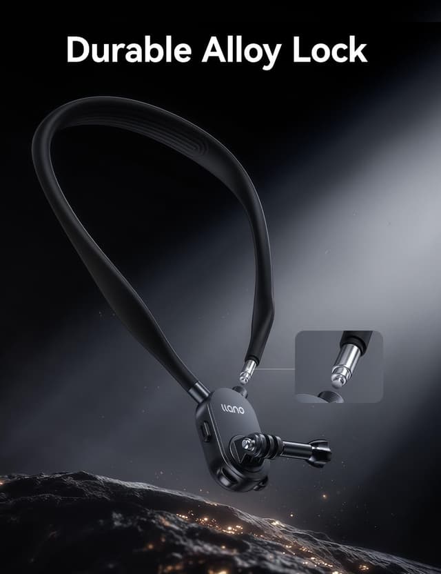 Detalle de llano Magnetic Neck Mount with Adjustable Chest Strap for GoPro & Action Cameras