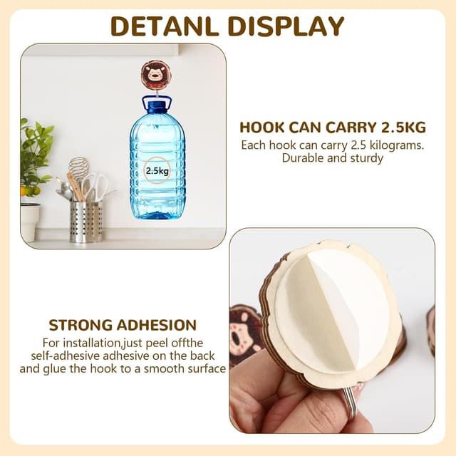 Thumbnail 2 de Sprifityy Kleiderhaken 8 Stück