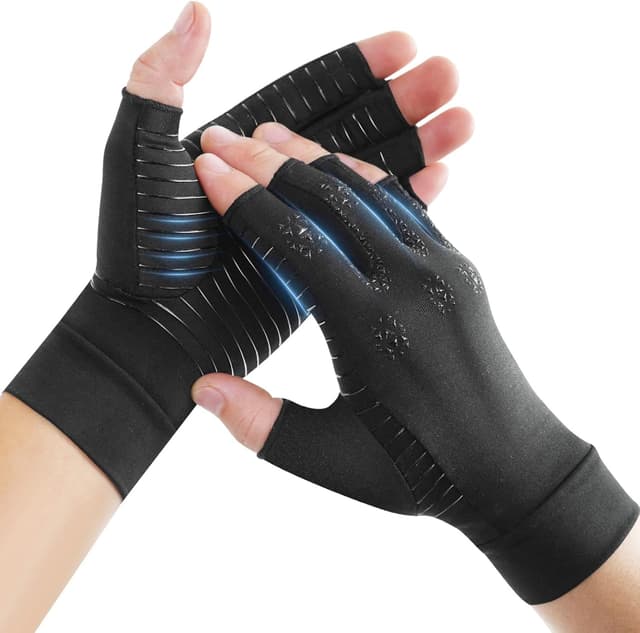 Detalle de Donfri Arthritis Compression Gloves (Fingerless) for joint pain, carpal tunnel & swollen hands