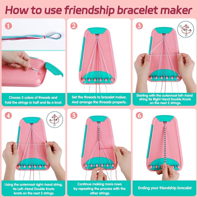 Thumbnail 4 de Friendship Bracelet Making Kit 28 threads