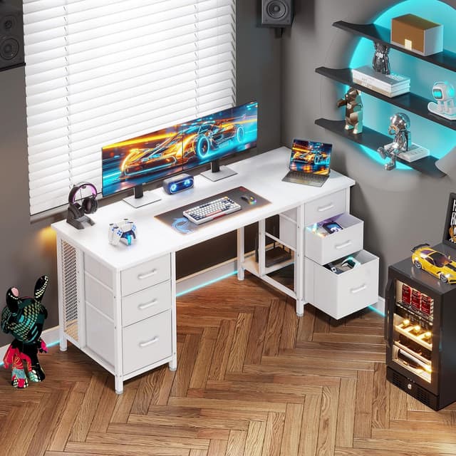 Thumbnail 4 de Coleshome Escritorio 160x52 cm con 6 Cajones