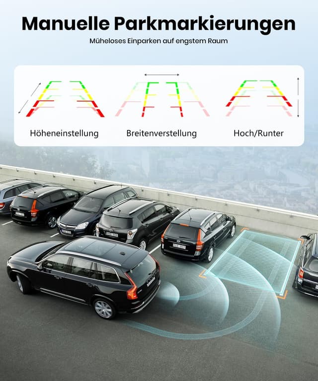 Detalle 1 de Foxpark Rückfahrkamera Nachrüsten 4,3 Zoll HD