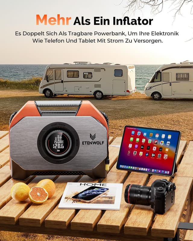 Thumbnail 5 de ETENWOLF S6 19200 mAh Elektrische Luftpumpe 🛠