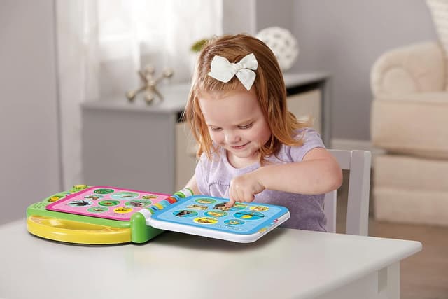 Detalle de Vtech Baby Mein 100-Wörter-Buch Tiere (80-609544) – interaktives Bildwörterbuch für erste Tierwörter
