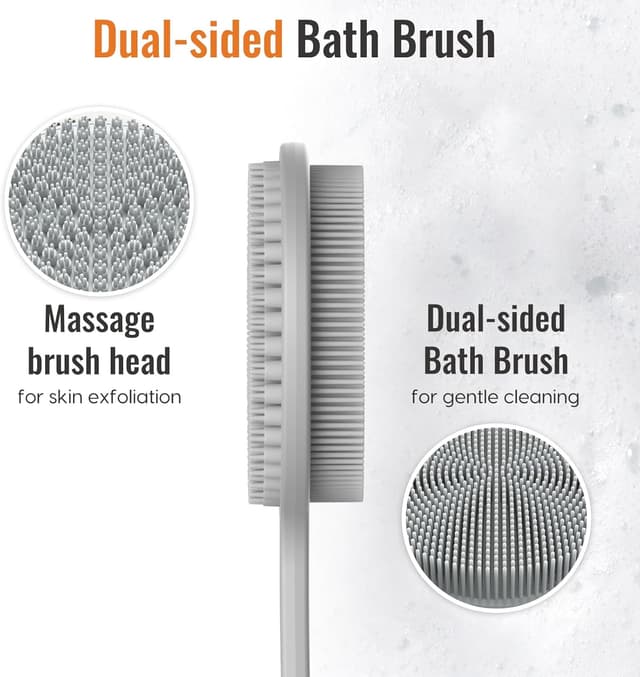 Detalle 2 de Silicone Body Scrubber 15 inch back brush