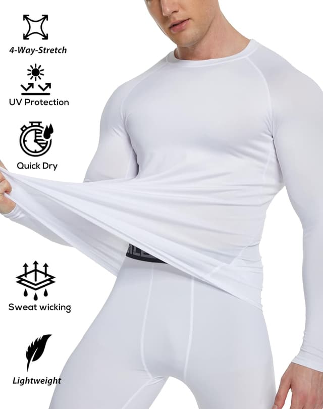 Detalle de Compression Shirts 5-Pack Long Sleeve Base Layer