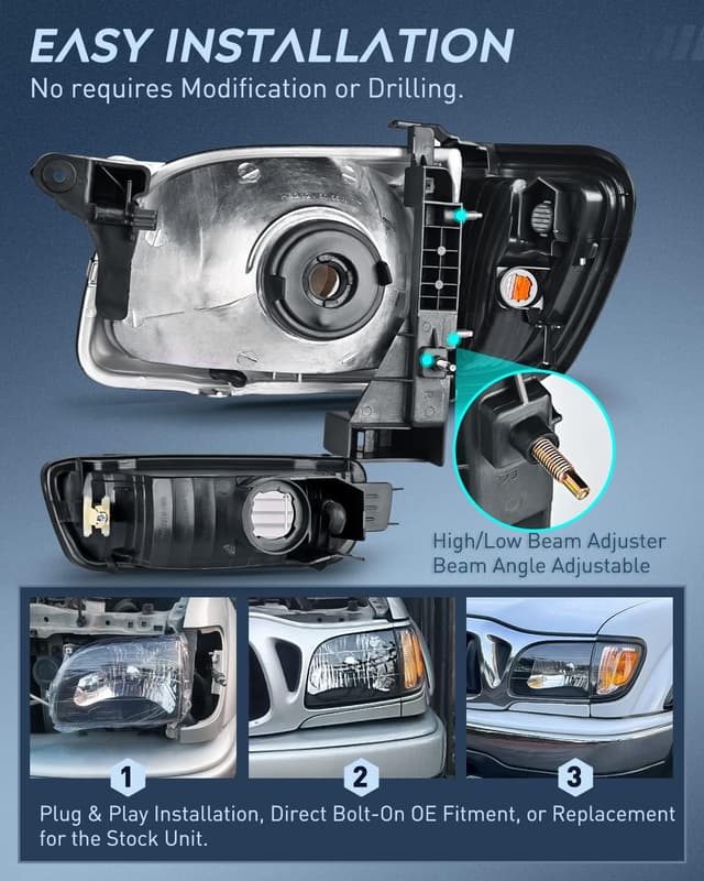 Thumbnail 6 de Nilight Headlight Assembly 2001-2004