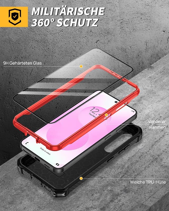 Thumbnail 5 de Lanhiem Galaxy S25 Plus Hülle mit Schutzfolie