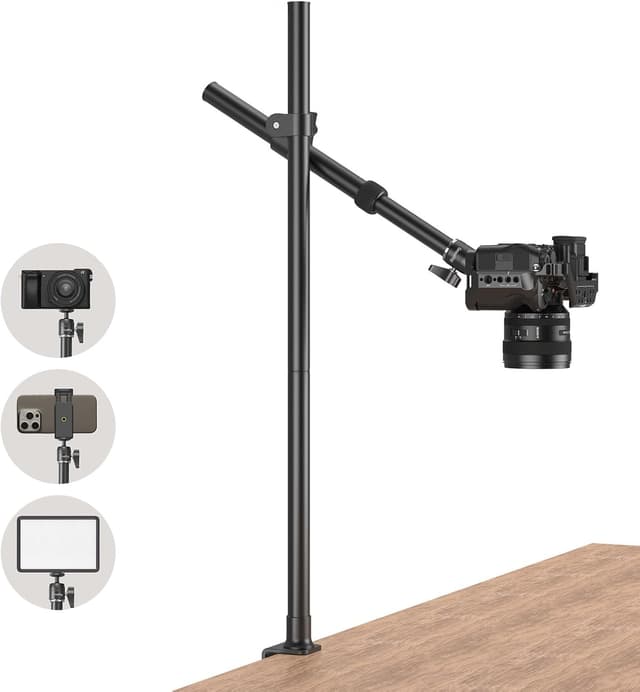 Detalle de SMALLRIG Kit de support de bureau 4938 pour bras de caméra avec rotule 360°
