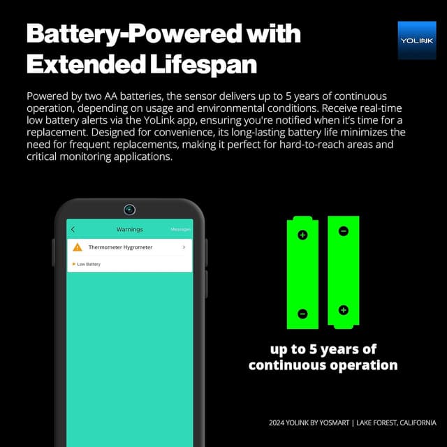 Thumbnail 4 de YoLink Smart Thermometer 3-Pack 🌡