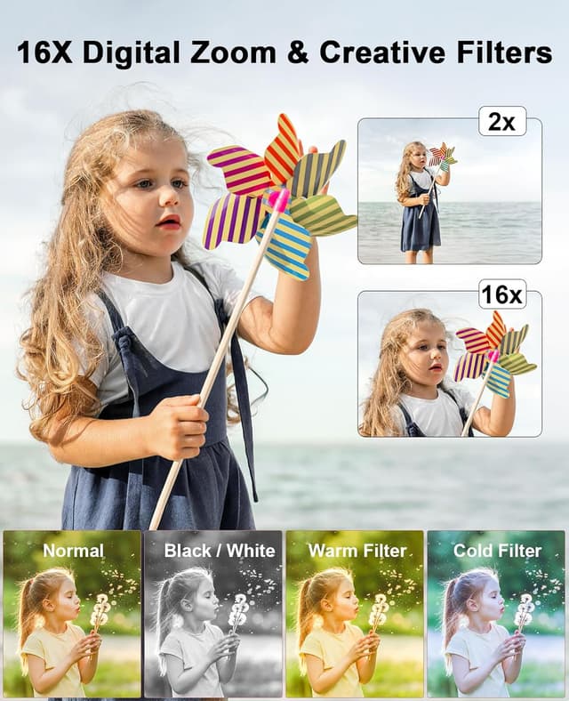 Detalle 1 de Cámara de fotos digital 1080P 44 MP