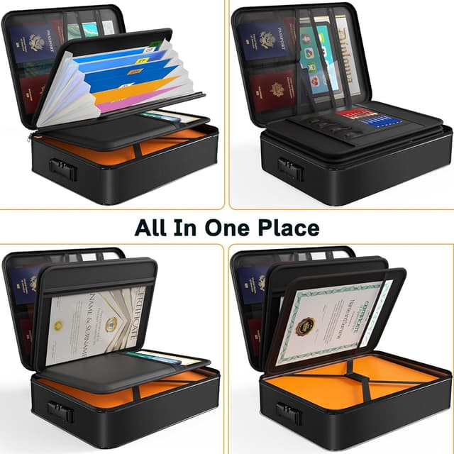 Detalle 2 de JUNDUN Fireproof Document Box