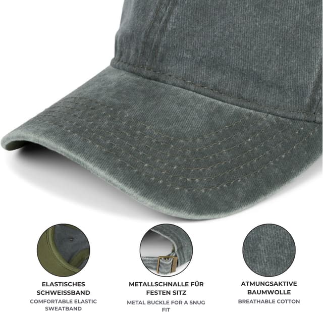 Detalle de styleBREAKER Berretto Snapback unisex con visiera in sughero e 6 pannelli, regolabile (54–59 cm)