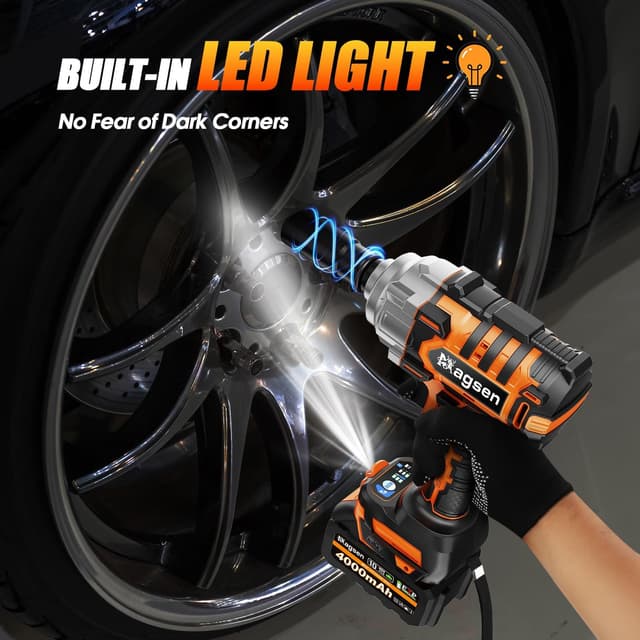 Thumbnail 6 de MAGSEN 1/2-inch Cordless Impact Wrench 900 ft-lbs