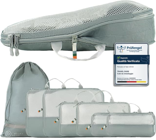 Detalle de Travel Dude Travel Organizer da viaggio 7 pezzi