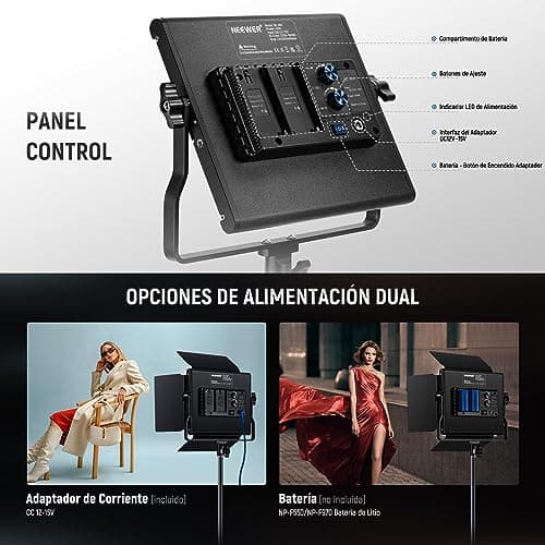 Thumbnail 6 de NEEWER 660 LED Bi-Color (3200–5600K) para estudio