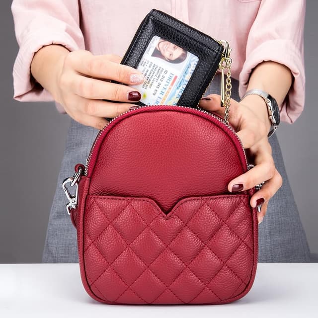 Thumbnail 6 de boshiho Leder Kreditkartenetui 11×7,5×2,5 cm 👛