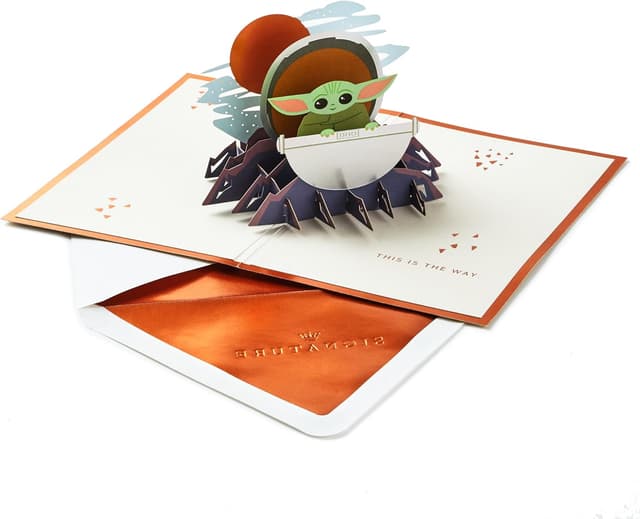 Thumbnail 1 de Hallmark Star Wars The Mandalorian Carte 3D pop-up