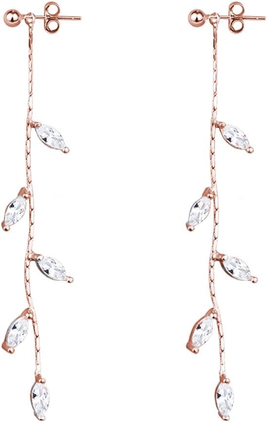 Detalle de SLUYNZ Sterling Silver droplet earrings 6.3cm