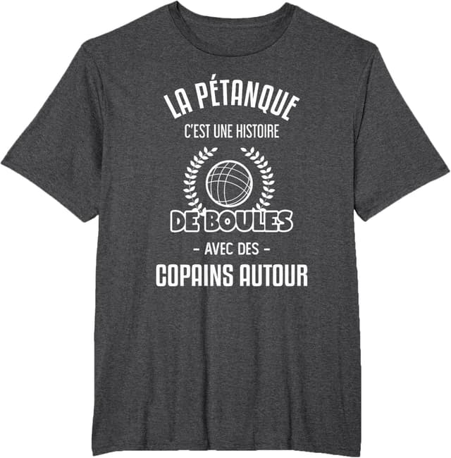 Detalle 2 de T-shirt La pétanque C’est Une Histoire