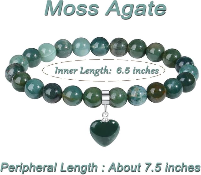 Detalle 2 de XIANNVXI Herzarmband Damen mit 8 mm Perlen