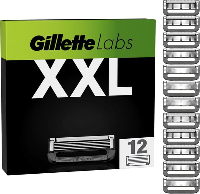 Detalle de Gillette Labs Razor Blades Pack of 12 refills 🪒