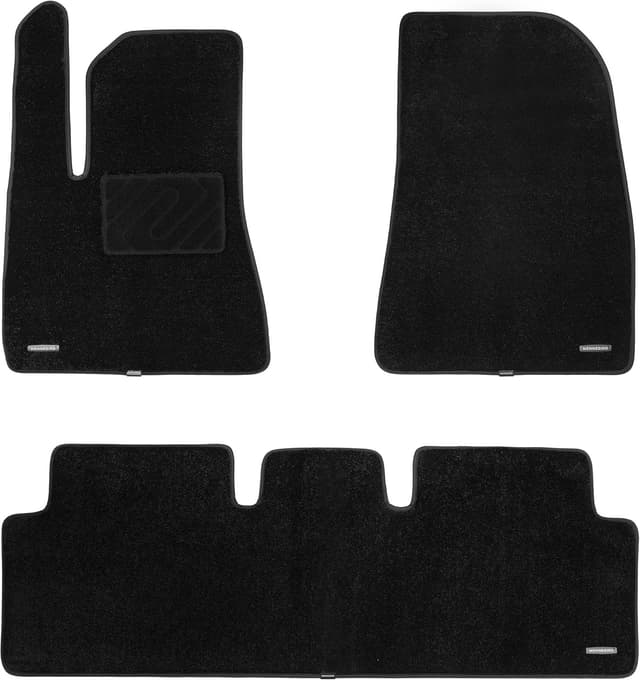 Detalle 2 de WENNEBIRD 0.6-Inch Ultra-Thick Carpet Floor Mats (3-Pc Set) for 2024-2026 Tesla Model 3 (Highland)