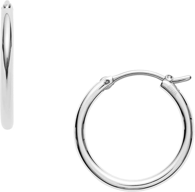 Imagen de Fossil JF04743040 Pendientes de aro Ellis, acero inoxidable 💍 en OfertitasTOP