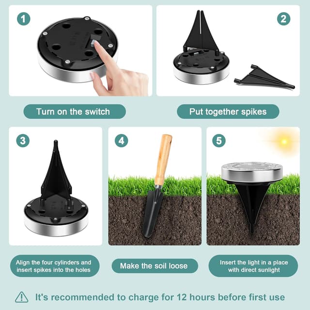 Detalle 2 de FIFlying Luci solari da giardino 10 pezzi