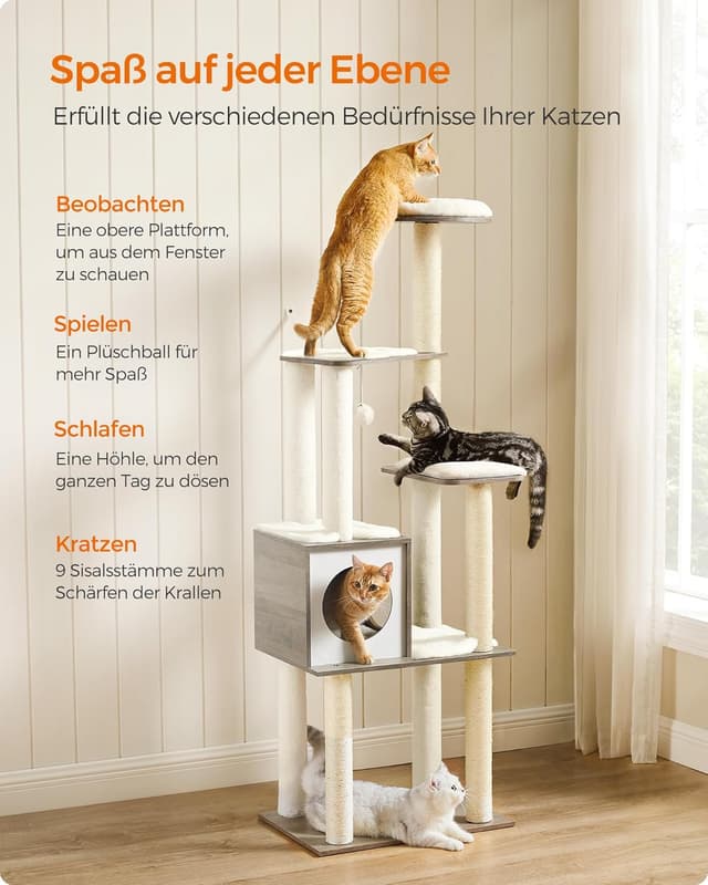 Detalle 2 de Feandrea Kratzbaum 165 cm