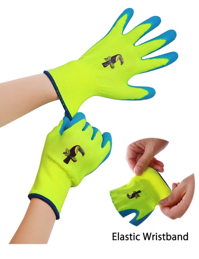 Detalle 2 de Donfri Kinder Gartenhandschuhe 2 bis 5 Jahre