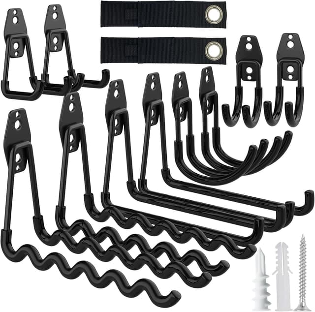 Detalle de HSTMYFS 10 Pack Heavy Duty Garage Hooks 35kg