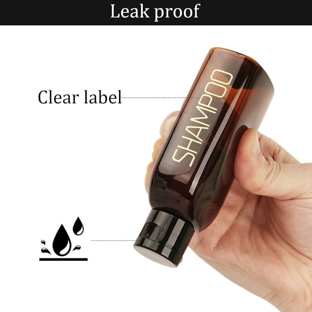 Detalle de Travel bottles 4 pack for toiletries 100ml