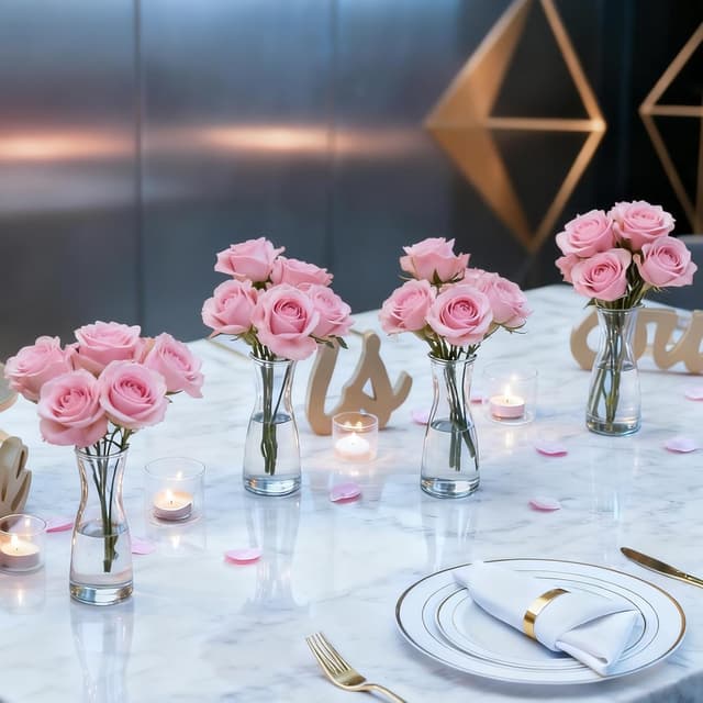 Thumbnail 5 de TEUYOE 14 cm Clear Bud Vase set 12-pack