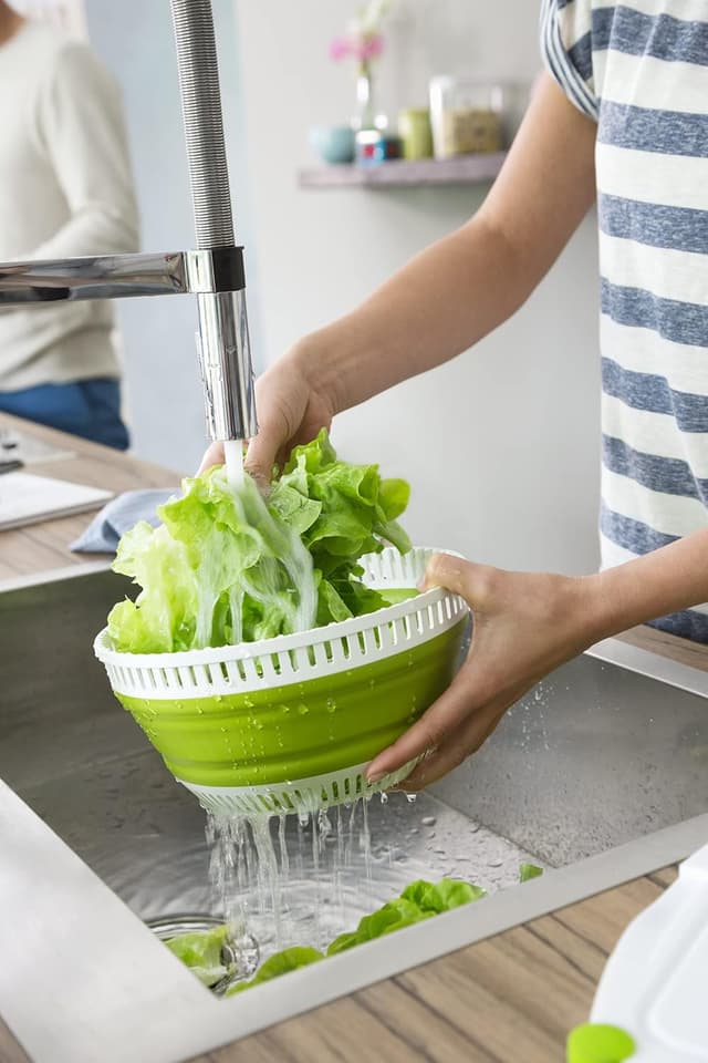 Detalle 1 de Emsa 512992 Centrifugadora Plegable Basic 🥗 - Lechuga 4L