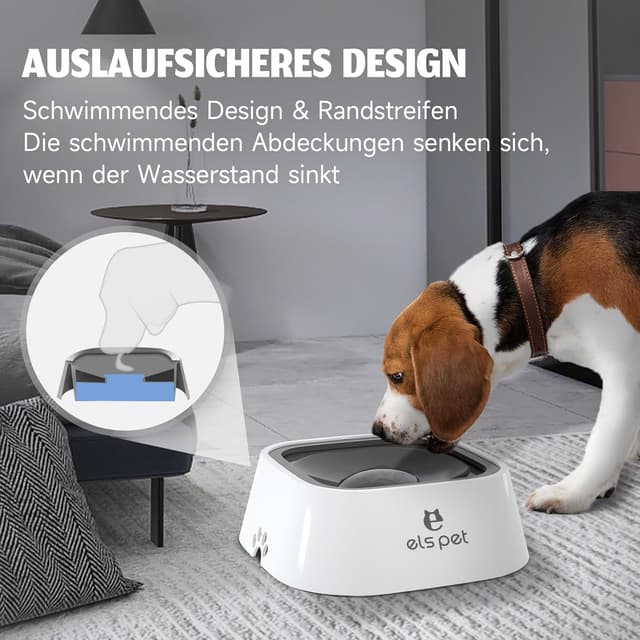 Detalle 2 de ELS PET 1L Wassernapf auslaufsicher für Hunde