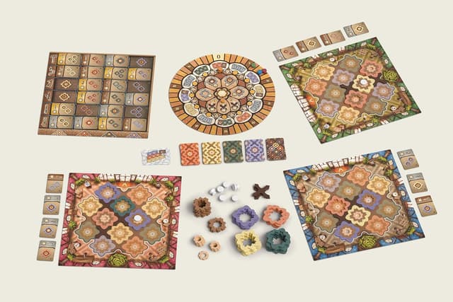 Detalle de Intarsia – Gioco da tavolo in edizione italiana, puzzle astratto e di costruzione