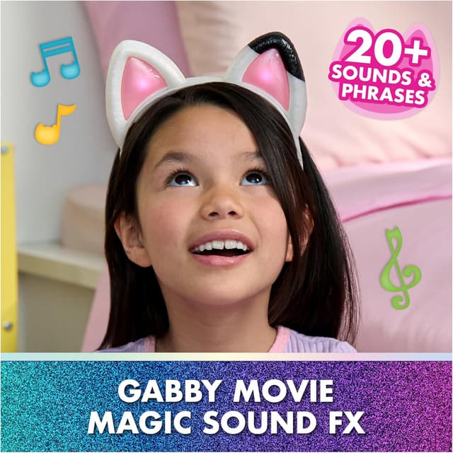 Detalle de Movie Magic kitty ears hairband, 16.5 cm