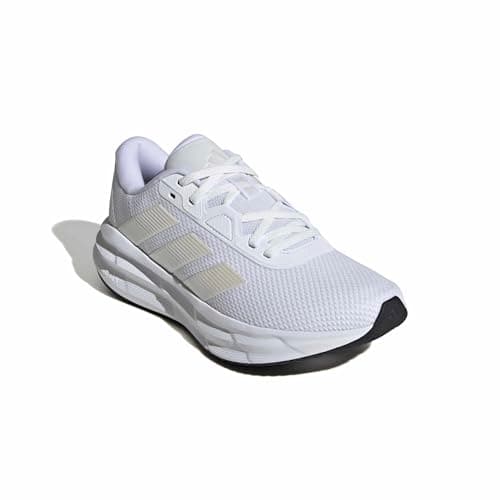 Detalle de adidas Galaxy 7 para mujer (Cloud White/Zero Metalic/Core Black) – Zapatillas de running con mediasuela Cloudfoam