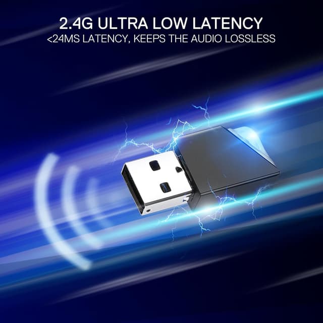 Thumbnail 2 de Redragon H858 3-Mode Wireless Gaming Headset with 7.1 Surround Sound and Detachable Mic