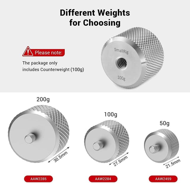 Thumbnail 4 de SMALLRIG 3125 counterweight kit for gimbals 🎥