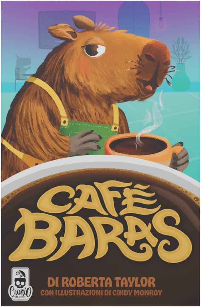 Detalle de Cranio Creations Cafè Baras Capibara e Caffeina (gioco da tavolo) – 2 a 4 giocatori, età 8+