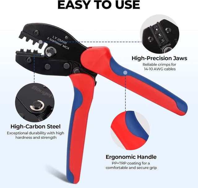 Thumbnail 2 de BougeRV Solar Crimper Tool Kit 12 Pairs 🔧📦📈📐