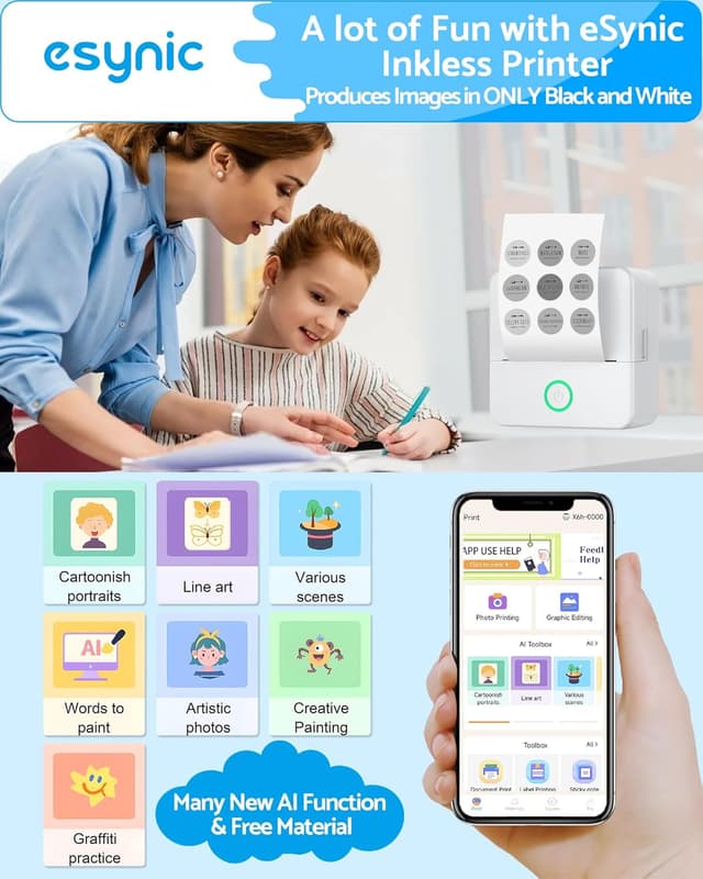 Detalle 2 de Portable thermal photo printer 85×85mm