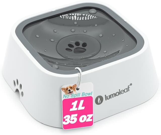 Detalle de LumoLeaf Wassernapf für Hunde 1 l, auslaufsicher