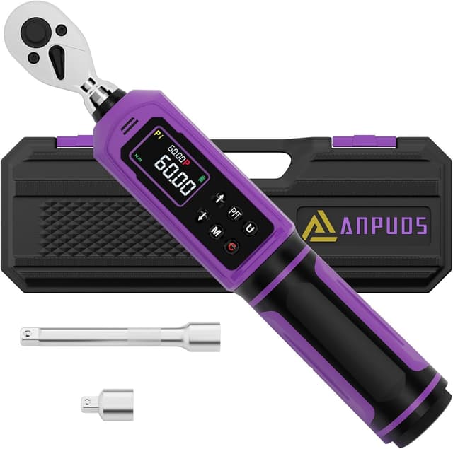 Detalle de ANPUDS Clé Dynamométrique Numérique 3/8'' 0,9–60 Nm