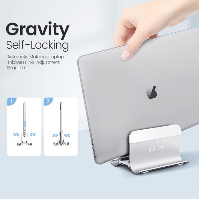 Detalle 2 de ORICO Support Vertical Aluminium pour ordinateur portable